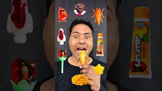 Eating Challenge ASMR Candy Jelly Gems eatingchallenge emojieatingchallenge emojieating shorts [upl. by Michey]