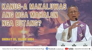 quotKanusa makaluwas ang mga mahalon nga butangquot  03252024 Misa ni Fr Ciano Ubod sa SVFP [upl. by Sherye]