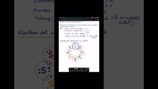 Electron dot structure of sulphur molecule [upl. by Cote]