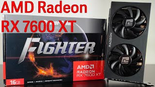 AMD Radeon RX 7600 XT  PowerColor Fighter  Review und Benchmark  GrafikkartenGPU Test [upl. by Farlie833]