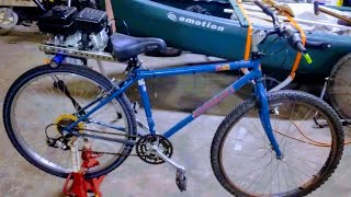 No weld no drill motorized bicycle build 79cc 4 stroke [upl. by Hutson]