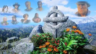 Visiting the Graves and Remembering Fallen Friends from Red Dead Redemption 2 Remastered Version [upl. by Michella126]