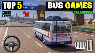 Top 5 New Bus Simulator Games For Android  Best bus simulator games for android 2024 [upl. by Aibara123]