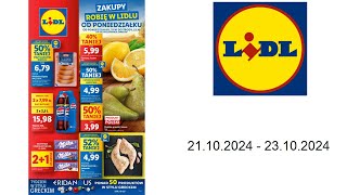 Gazetka Lidl PL  21102024  23102024  Od poniedziałku [upl. by Enilhtak]