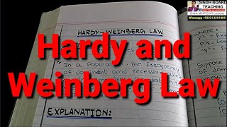 Hardy and Weinbergs Law in HindiUrdu [upl. by Sung]