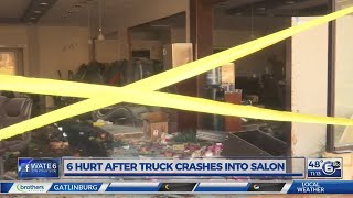 6 hurt after truck crashes into nail salon [upl. by Polk]