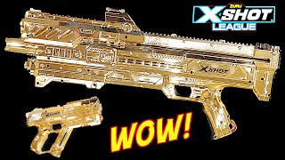 Gold XShot Dart Blasters and MORE  SO AWESOME [upl. by Peers]