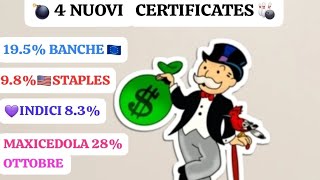 💰4 CERTIFICATES DOPO IL TAGLIO DEI TASSI✂️📊 dividendi trading bnpparibas soldi finanza money [upl. by Theola]