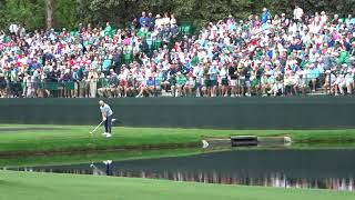 Tyrrell Hatton Skipping Ball on Hole 16 The Masters Tuesday April 9 2024 [upl. by Leis828]