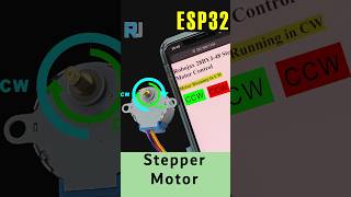 esp32 stepper Motor arduino robojaxesp32 [upl. by Nylissej983]