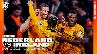 QUALIFICATION EURO2024 SECURED 🦁  Highlights Nederland  Ireland 18112023 [upl. by Manaker]