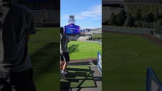 A beautiful golf shot Coors Field Upper Deck Golf [upl. by Ahasuerus]