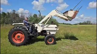 1984 Case 1394 Tractor w Front End Loader lot 409 DoAll Auction [upl. by Ahseined467]