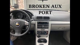 How To Fix Broken Aux Port Part 2 2010 Chevy Cobalt Aux Repair [upl. by Elocel320]