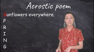 Acrostic Poem for Kids [upl. by Mell]