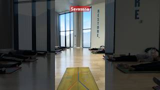 Savasana Final Relaxation after an energetic but calming Sivananda Yoga Class shorts [upl. by Ayalahs]