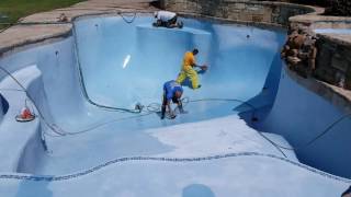 Pool Replastering McKinney Texas by Executive Pool Service  Durazzo [upl. by Mini]