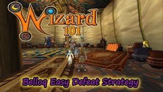 Wizard101 The Strategy How to Beat Belloq Easily in Zafaria [upl. by Assetnoc]