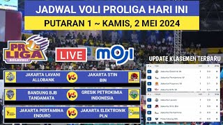 Jadwal Proliga 2024 Hari ini  JAKARTA LAVANI vs JAKARTA STIN BIN Putaran 1Live Moji [upl. by Ezekiel60]