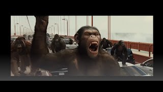 quotBridge Showdown Apes vs Humans  Rise of the Planet of the Apes 2011  HD 1080 Movie Clipquot [upl. by Rosenthal]