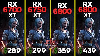 RX 6700 XT vs RX 6750 XT vs RX 6800 vs RX 6800 XT  Ryzen 5 7600  Tested in 15 games [upl. by Afnin]