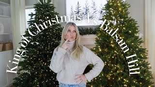 KING OF CHRISTMAS VS BALSAM HILL TREE REVIEW  MY HONEST IMPRESSION OF KOC VS BH [upl. by Itnahsa]