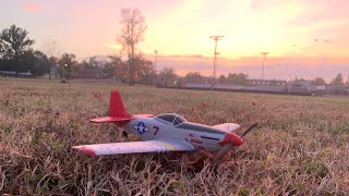 Volantex RC P51 Mustang Flight [upl. by Norraj]