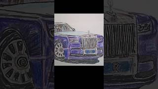 Rolls Royce car drawing short video [upl. by Joliet]