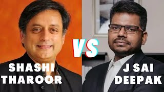 Shashi Tharoor vs J Sai Deepak  Nationalism  Colonialism  Hindutva  Savarkar  PluralIndia [upl. by Tybalt]