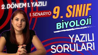 SENARYO 1  9 SINIF BİYOLOJİ 2 DÖNEM 1 YAZILIYA HAZIRLIK  PDF 2023  2024 [upl. by Onaivlis]