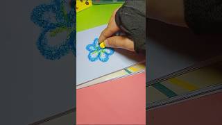 Easy flower art satisfying ytshorts shorts flowers art trending viralshorts [upl. by Imuya18]