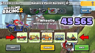 Hill Climb Racing 2 – 45565 points in BALANCE POINT BURDEN Team Event [upl. by Meador474]