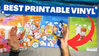 BEST Printable Vinyl For Stickers Test amp Review [upl. by Wehhtam519]