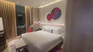 Hotel W Dubai mina Seyahi ⭐️⭐️⭐️⭐️⭐️ Corner room with upper floor balcony [upl. by Arte]