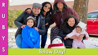 Snow Day Family Fun Vlog in Urdu Hindi  RKK [upl. by Eresed]