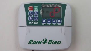 Rain Bird ESPRZX Controller  4 Manual Watering [upl. by Norraa]