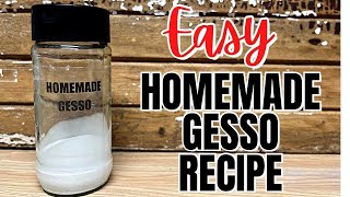 Diy Gesso Paint Recipe  Easy Homemade Recipe  Simple Ingredients [upl. by Ruenhcs]