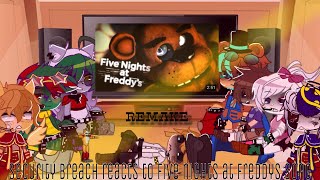 GlamrocksSecurity breach react to Five Nights At Freddys song  FNAF GACHA [upl. by Ansela]