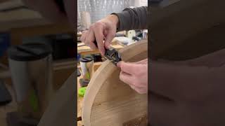 Teaching Chris to use a spokeshave when chairmaking handtoolwoodworking woodworking workshop [upl. by Cleopatre]