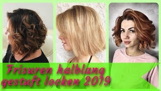 Die coole 20 Ideen zu frisuren halblang gestuft locken 2019 [upl. by Fanny987]