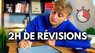 2 heures de révisions productives pour réussir tes examens Study With Me  avec musique [upl. by Cross]