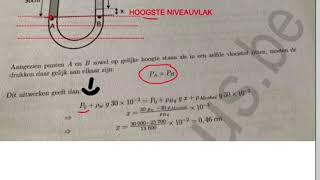 4 TAT OEFENING Hydrostatica Uvormige buis [upl. by Wayolle737]