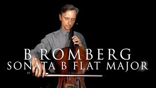 B Romberg Allegro from Cello Sonata in B flat Major Op 43 No 1 Fast and Slow tempo [upl. by Atinot]