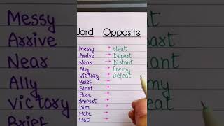 Word and its opposite basictoadvancespokenenglishcourse [upl. by Andi]