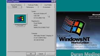 OS Tour Windows NT 40 Workstation SP6a [upl. by Ademordna]