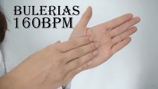 Bulerias Palmas compas 160bpm for flamenco guitar exercise [upl. by Vitoria]