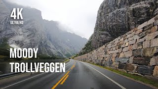 Relaxing Drive in Trollveggen Norway  Scenic Route in Moody Weather [upl. by Daigle]