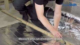 How to install YBS ThermaQuilt multifoil insulation in a IWI dry lining masonry wall application [upl. by Benildas954]