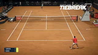 TIEBREAK  Novak Djokovic Vs Jannik Sinner I Rio Open PS5 [upl. by Strickland]