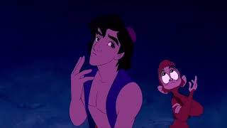 Aladdin 1992 Aladdin and Genie Talk Scene [upl. by Kihtrak463]